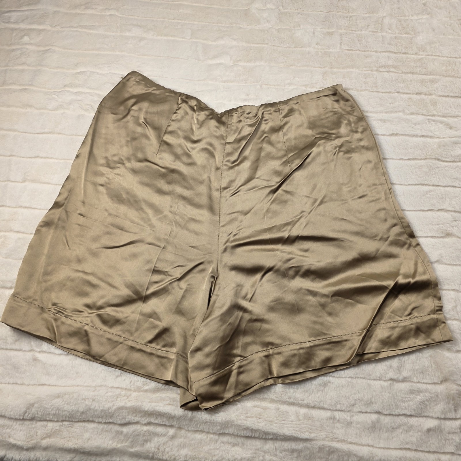 Ralph Lauren Purple Label Ainsworth Washed Satin Shorts Womens 14 $990